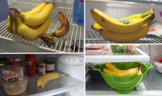 бананы в холодильнике