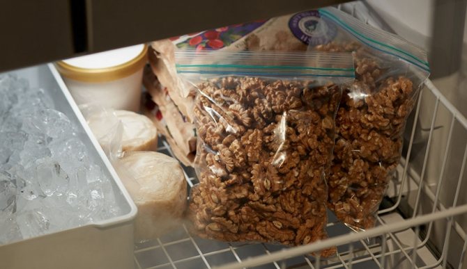 Хранение орехов в холодильнике