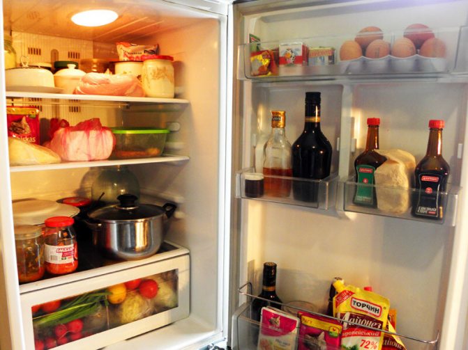 какая температура в дверце холодильника