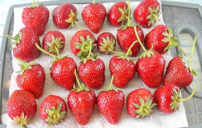 ягоды в холодильнике