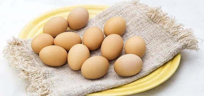 Яйца на тарелке